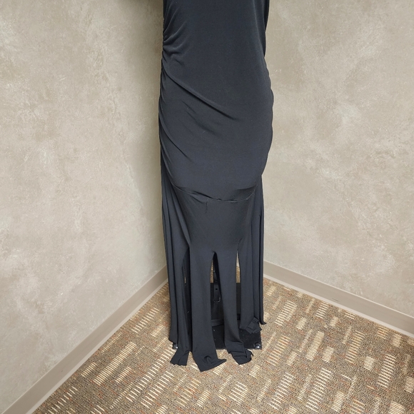 Jamie Nicole Black Sleeveless Maxi Dress Ruched Sides Sz 2X - Picture 8 of 12